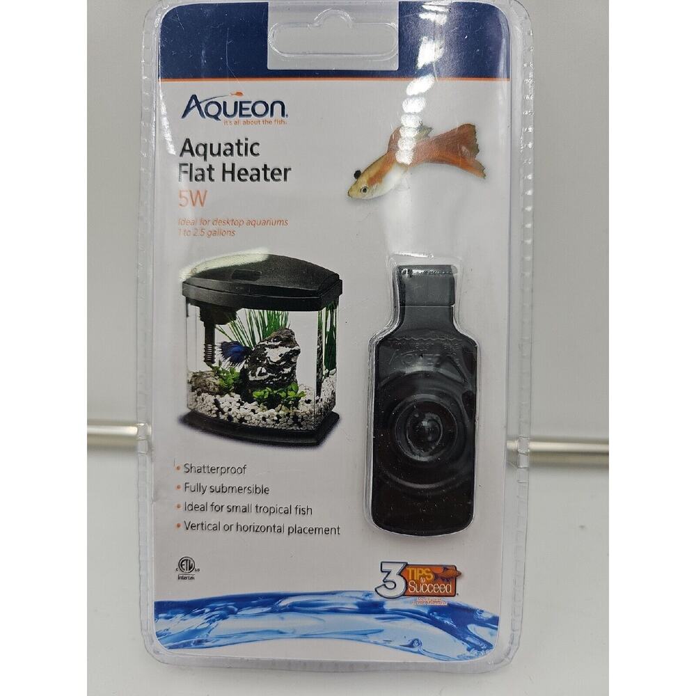 Aqueon Aquatic Flat Heater 5W For 1-2.5 Gallon Fish Tank